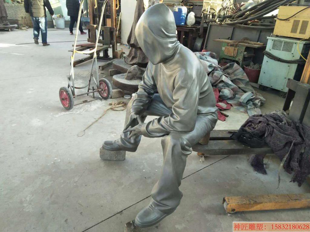 不锈钢魔术师雕塑 不锈钢人物雕塑
