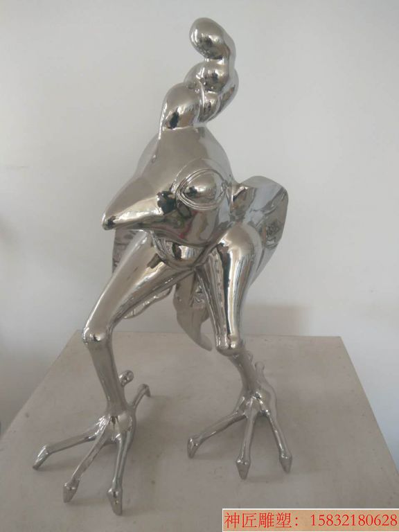 不锈钢青蛙雕塑创意 镜面青蛙雕塑 锻造工艺青蛙